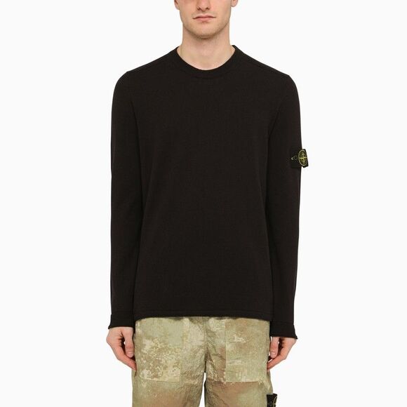 Stone Island Other - Stone Island Navy Blue Crew-Neck Sweater With Logo Men
